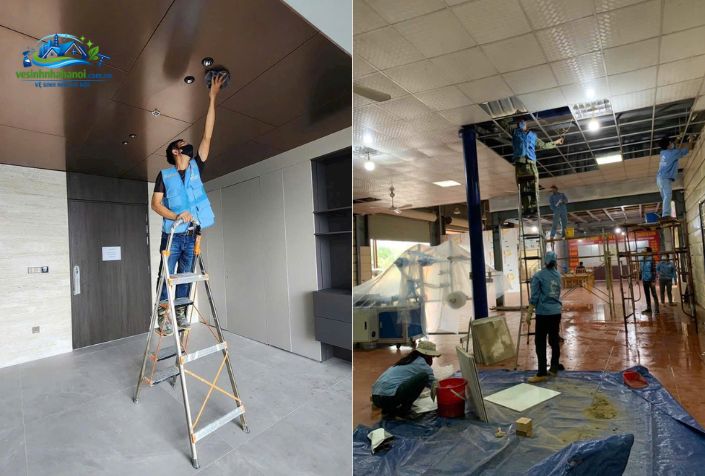 các hạng mục vệ sinh công nghiệp ở cầu giấy