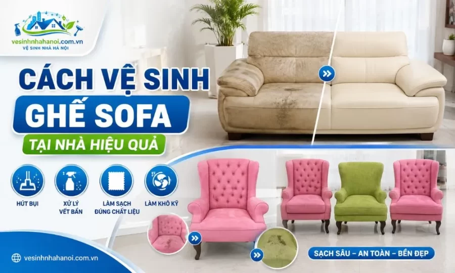 Cách vệ sinh ghế sofa tại nhà