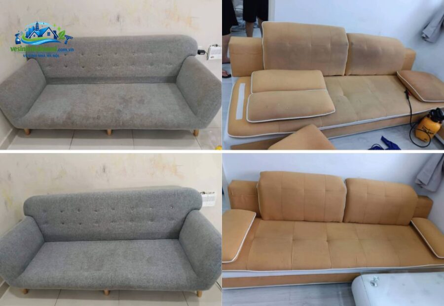 Dịch vụ giặt sofa nỉ vải