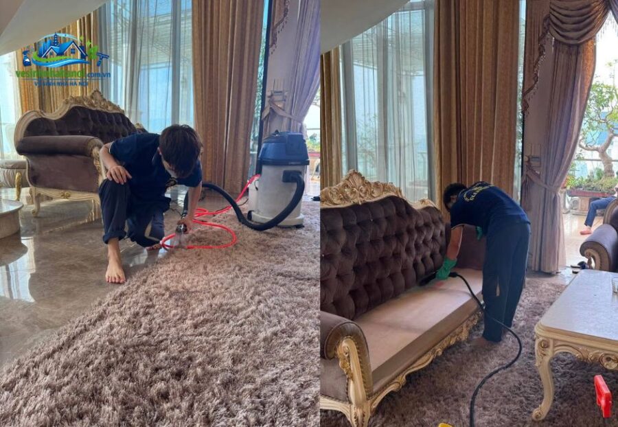 Dịch vụ giặt thảm ghế sofa tại nhà Hà Nội