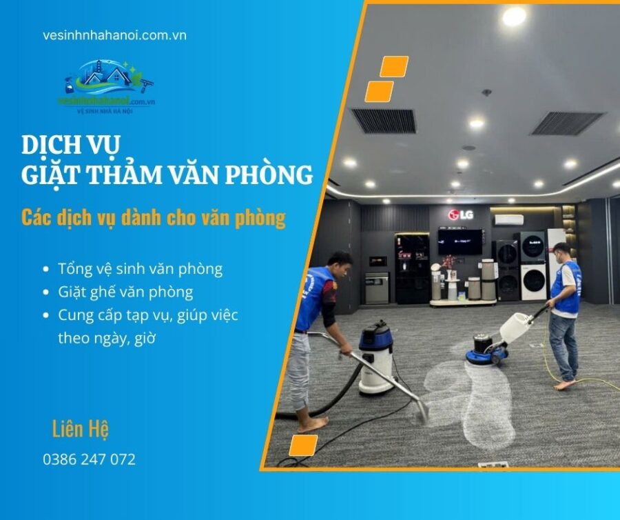 Dịch vụ giặt thảm văn phòng Hà Nội
