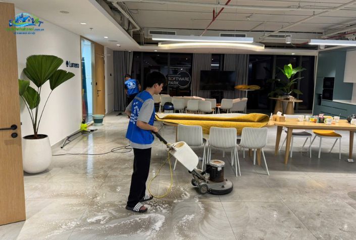 Dịch vụ vệ sinh công nghiệp tại Hoàng Mai