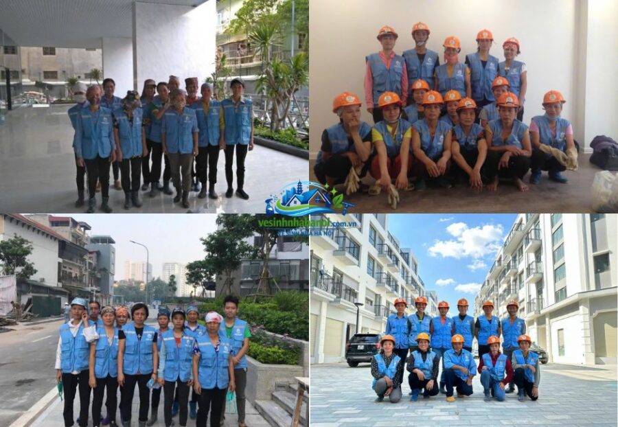 Đội ngũ nhân viên dọn vệ sinh nhà cửa