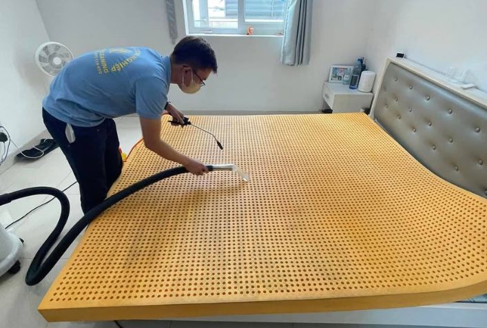 giặt đệm cao su