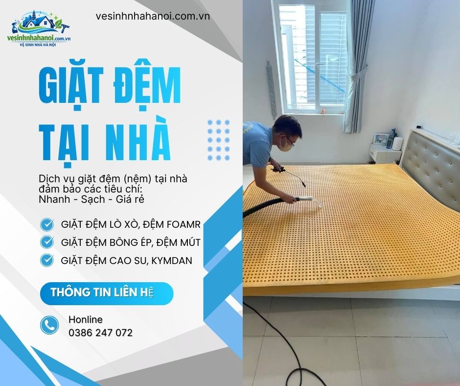 Giặt nệm tại nhà