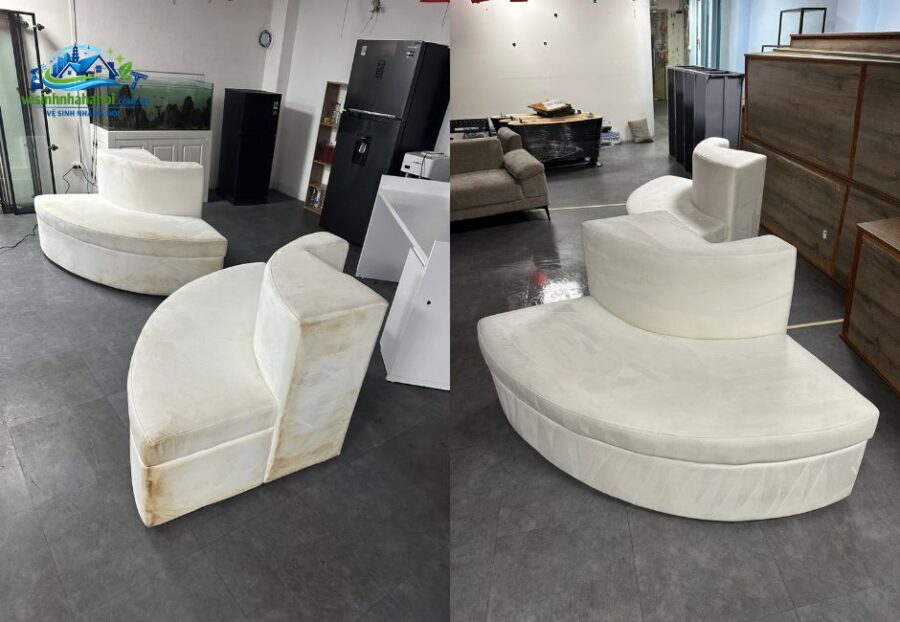Dịch vụ giặt ghế sofa nỉ tại nhà