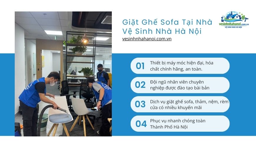 giặt ghế sofa tại nhà hà nội
