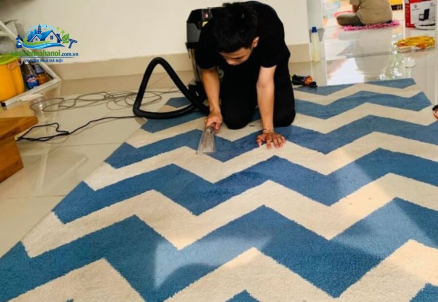 giặt thảm trang trí phòng khách