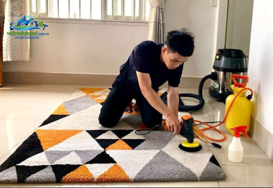 Dịch vụ giặt thảm trang trí tại nhà