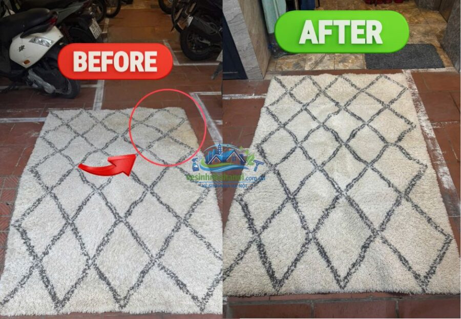 Dịch vụ giặt thảm trang trí, thảm sofa tại Hà Nội uy tín