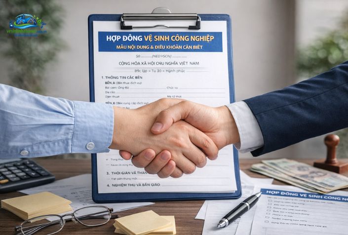 Hợp đồng vệ sinh công nghiệp uy tín