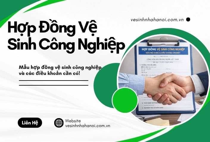 mẫu hợp đồng vệ sinh công nghiệp