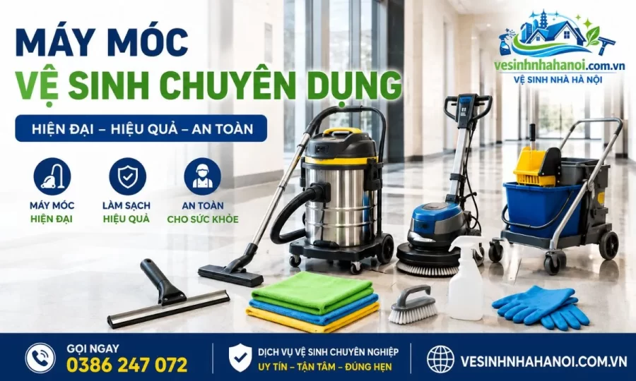 Máy móc vệ sinh công nghiệp Long Biên