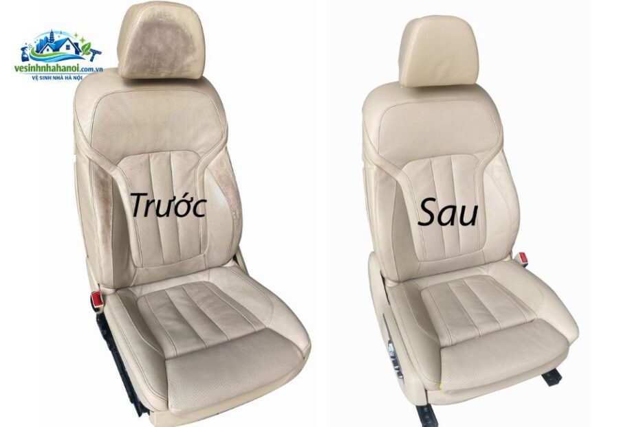 vệ sinh ghế da ô tô phục hồi thẩm mỹ
