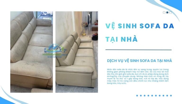 vệ sinh sofa da