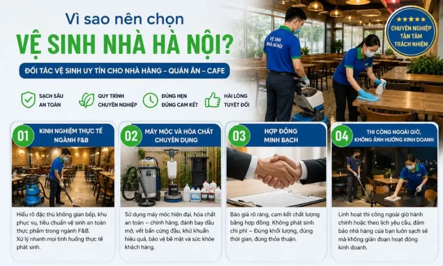 Vì sao chọn vệ sinh nhà Hà Nội