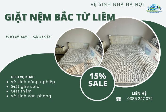 giặt nệm bắc từ liêm