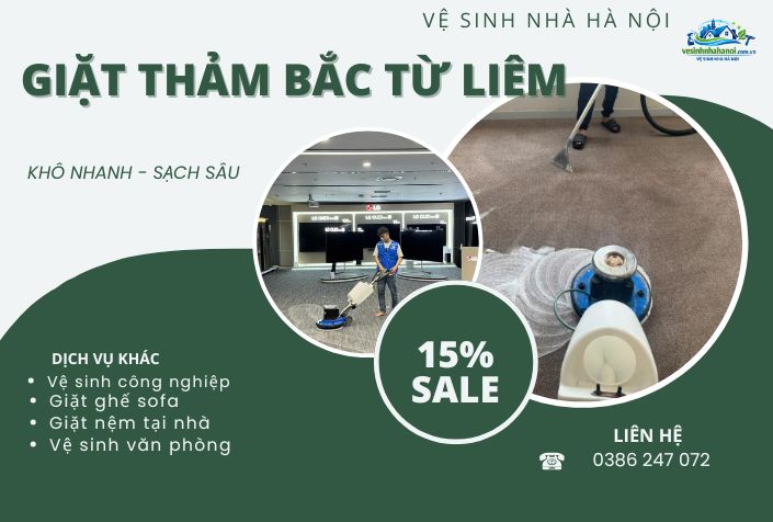 giặt thảm bắc từ liêm
