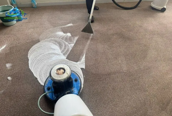 Quy trình giặt thảm tây hồ