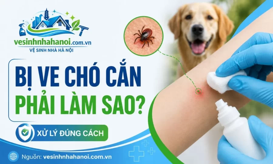 Bị ve chó cắn phải làm sao?