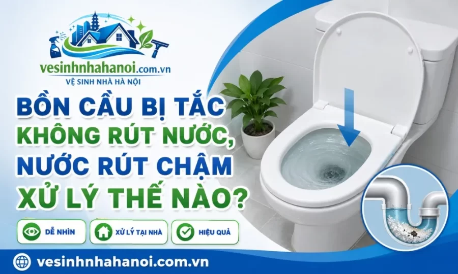 Bồn cầu bị tắc xử lý thế nào?