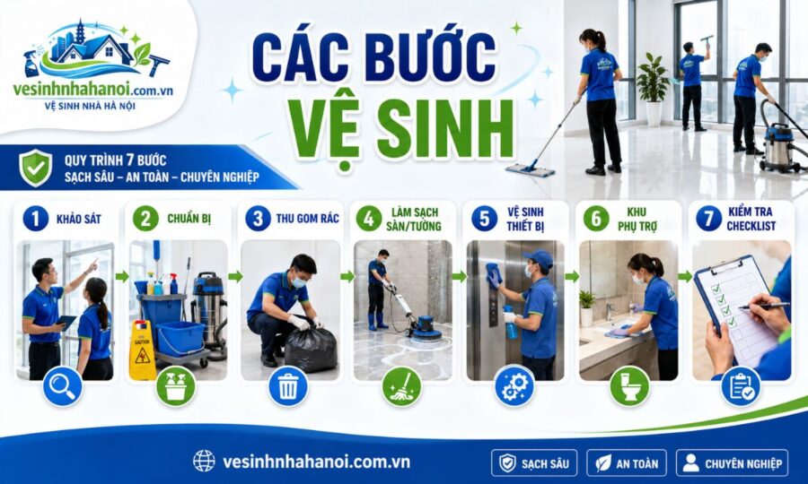 Các bước vệ sinh nhà xưởng thực phẩm