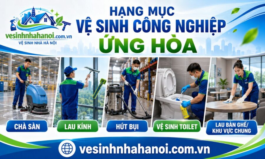 Hạng mục vệ sinh công nghiệp Ứng Hòa