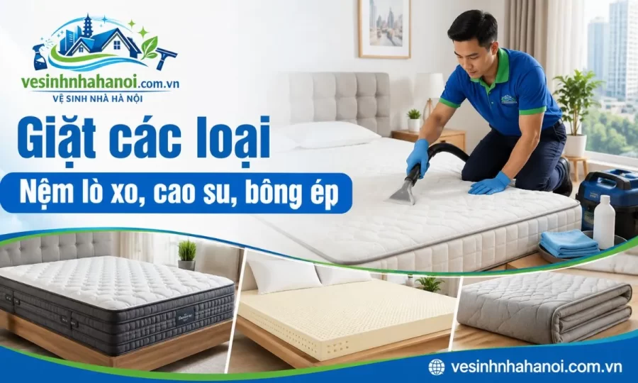 Các loại nệm nhận giặt tại Cầu Giấy