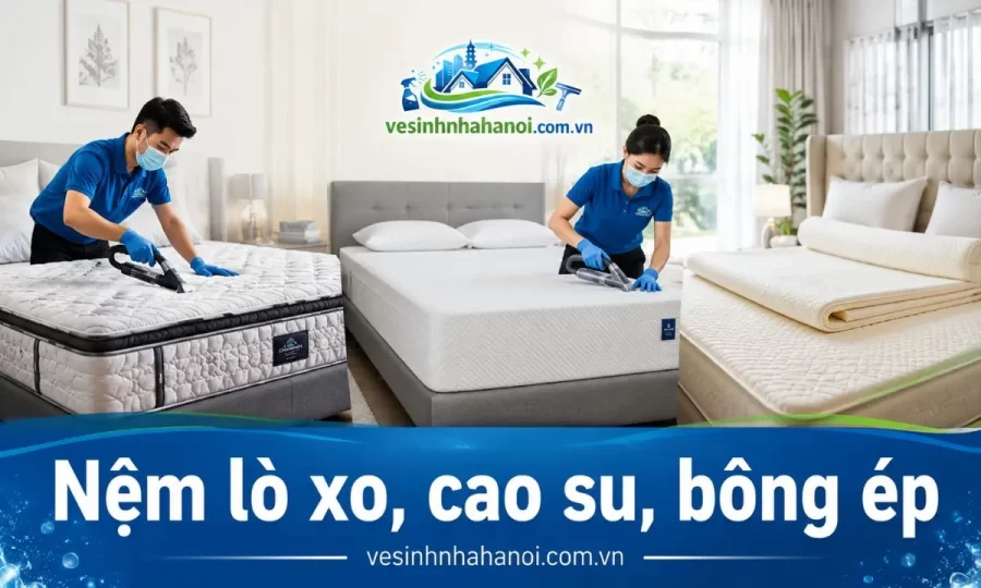 Các loại nệm nhận giặt tại Đông Anh