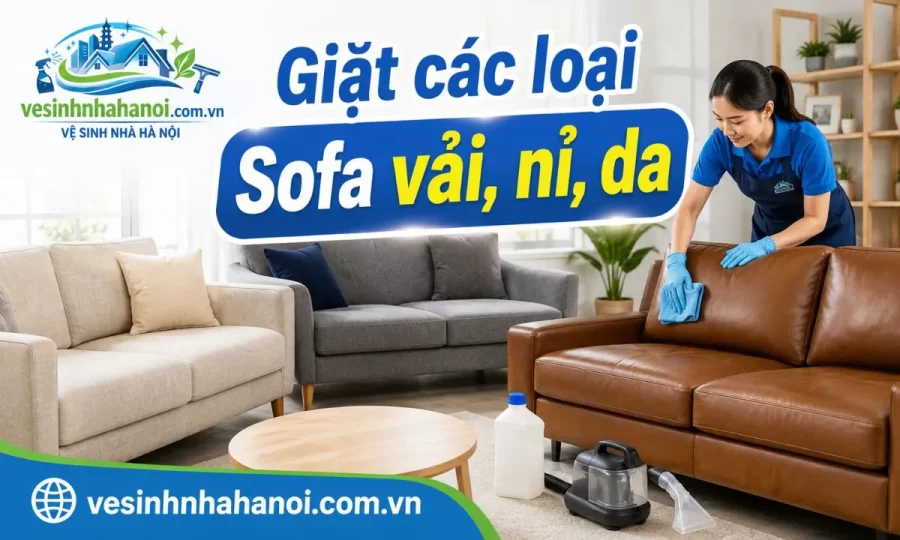 Các loại sofa nhận giặt tại Đông Anh