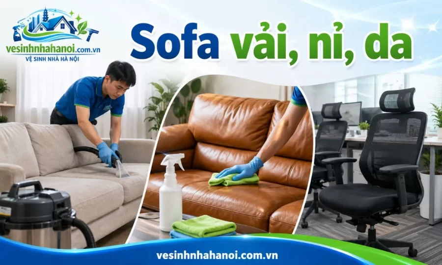 Các loại sofa nhận giặt tại Hà Đông