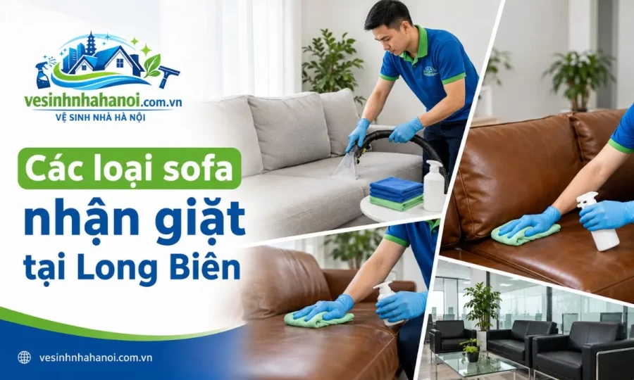 Các loại sofa nhận giặt tại Long Biên