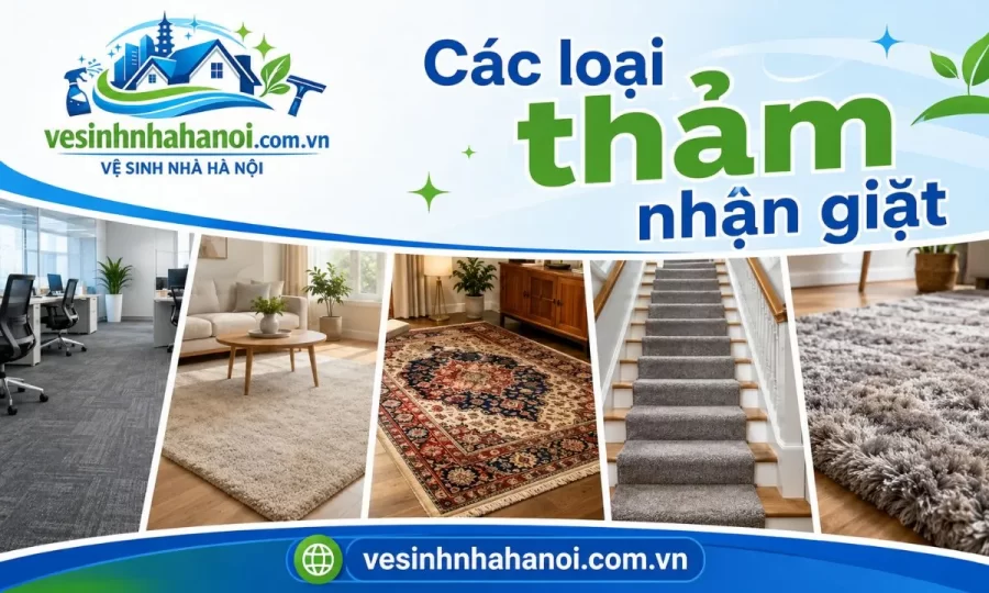 Các loại thảm nhận giặt tại Hà Đông
