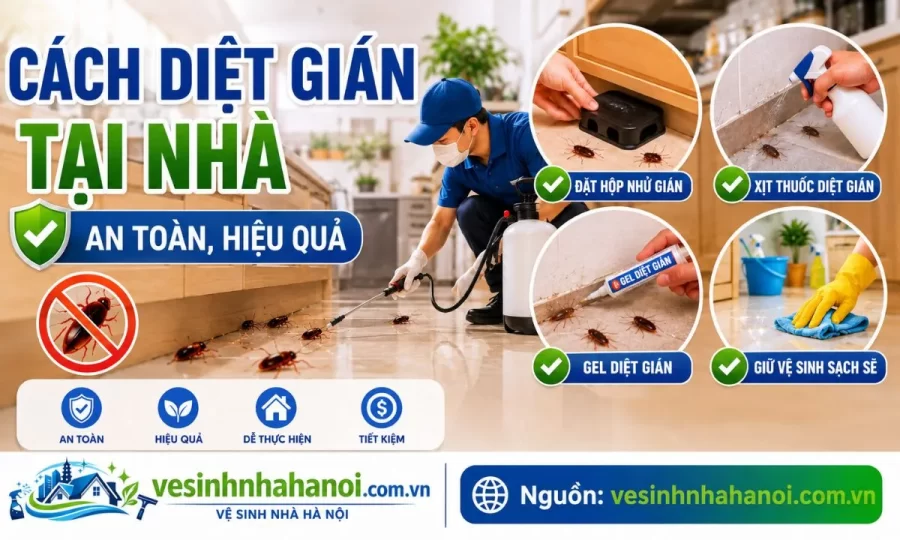 Cách diệt gián tại nhà