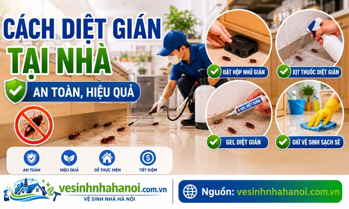 Cách diệt gián tại nhà