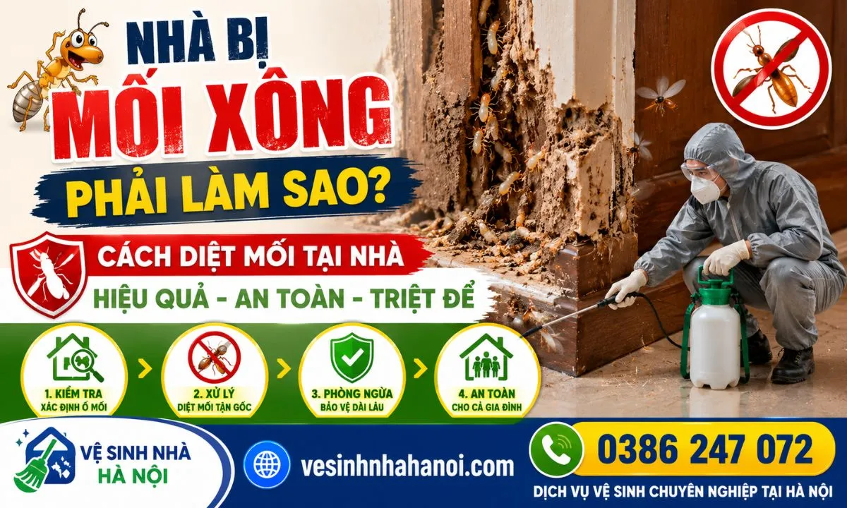 Cách diệt mối tại nhà