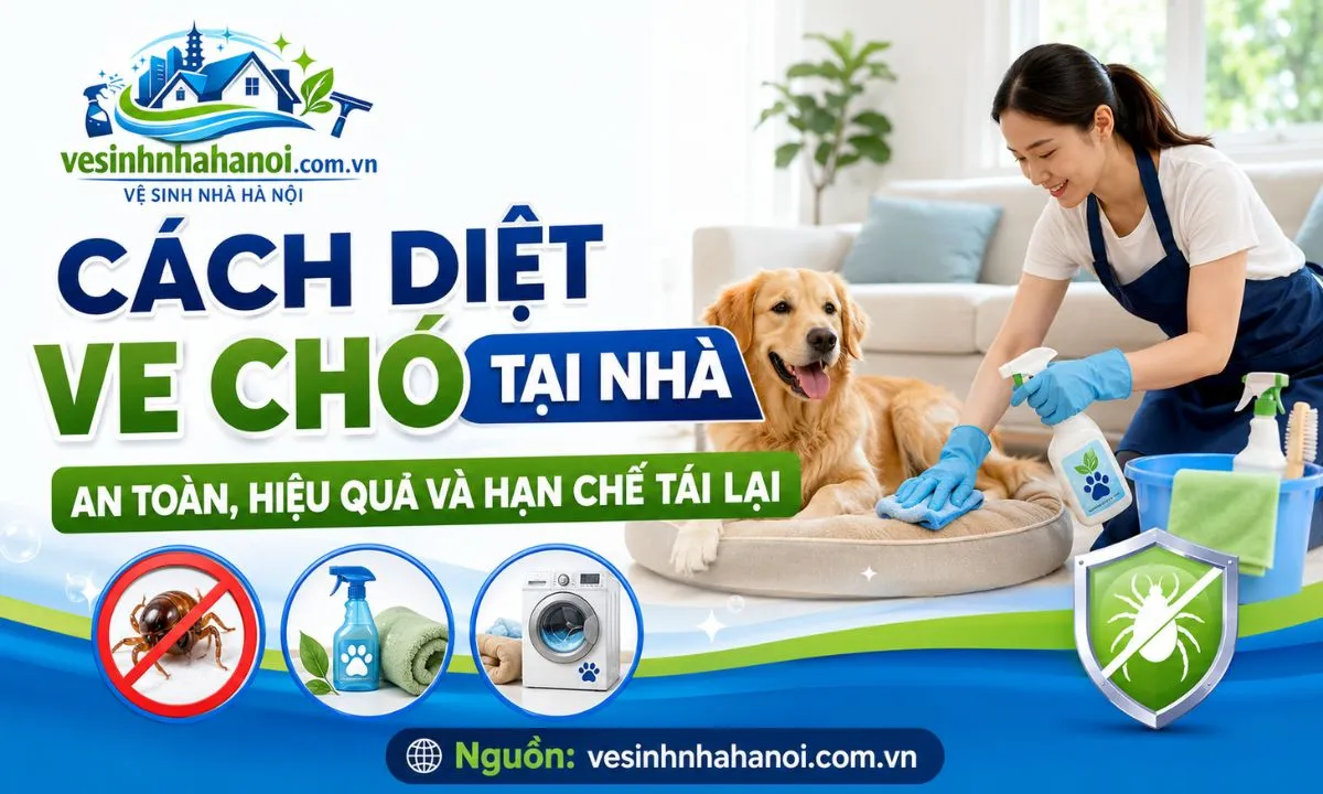 Cách diệt ve chó tại nhà