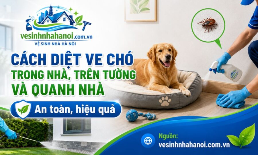 Cách diệt ve chó trong nhà và trên tường