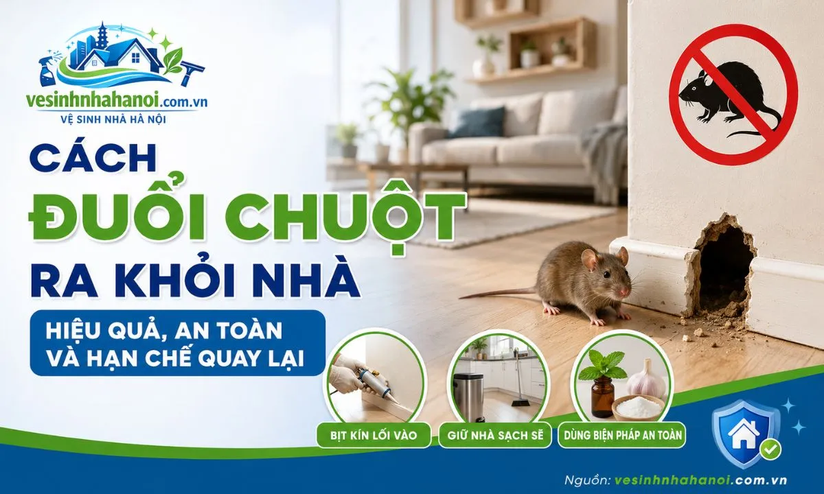 Cách đuổi chuột ra khỏi nhà