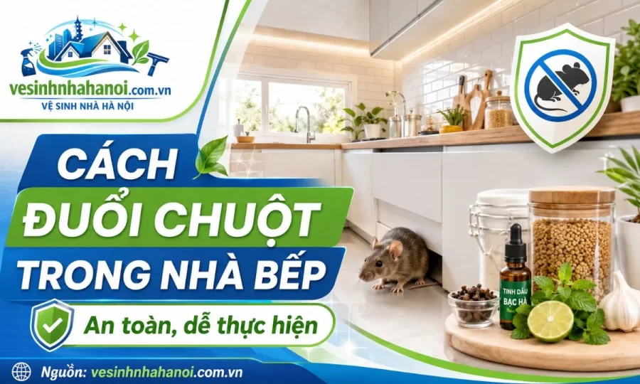 Cách đuổi chuột trong nhà bếp