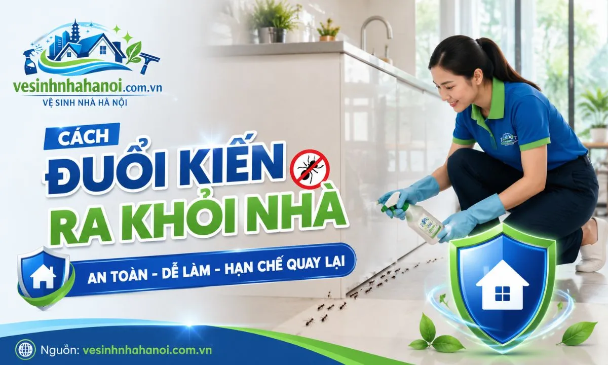 Cách đuổi kiến ra khỏi nhà