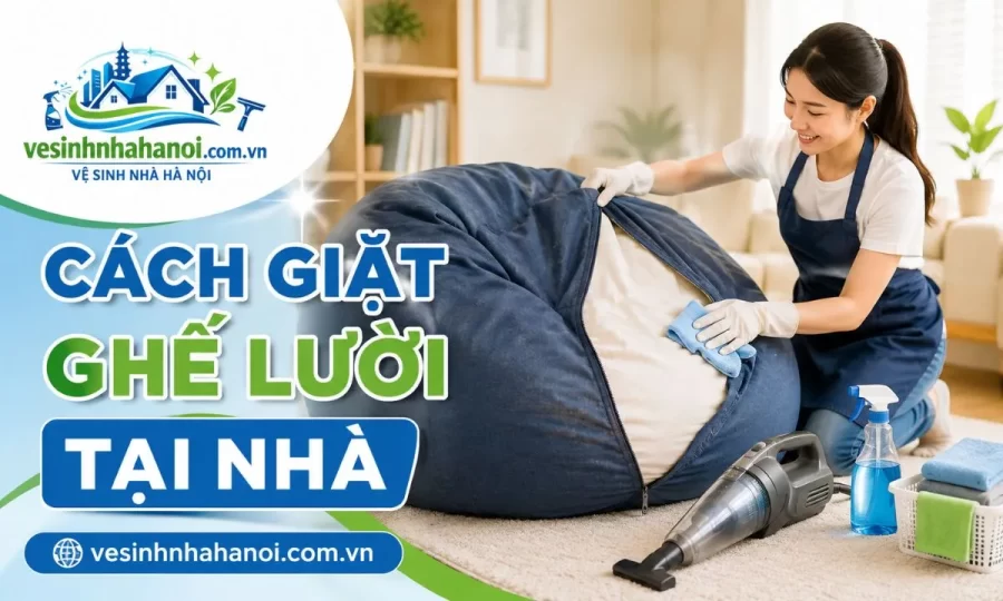 Cách giặt ghế lười tại nhà