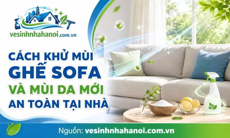 Cách khử mùi ghế sofa