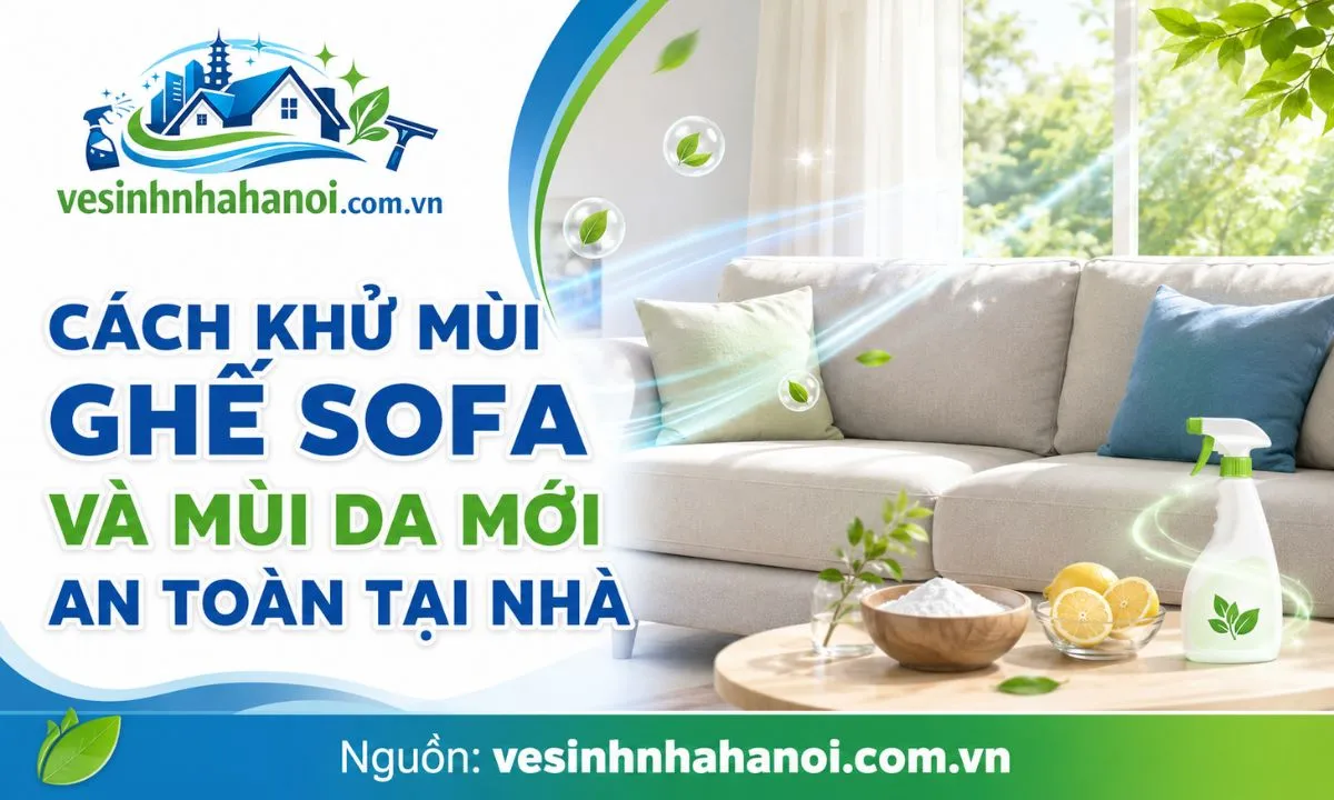 Cách khử mùi ghế sofa