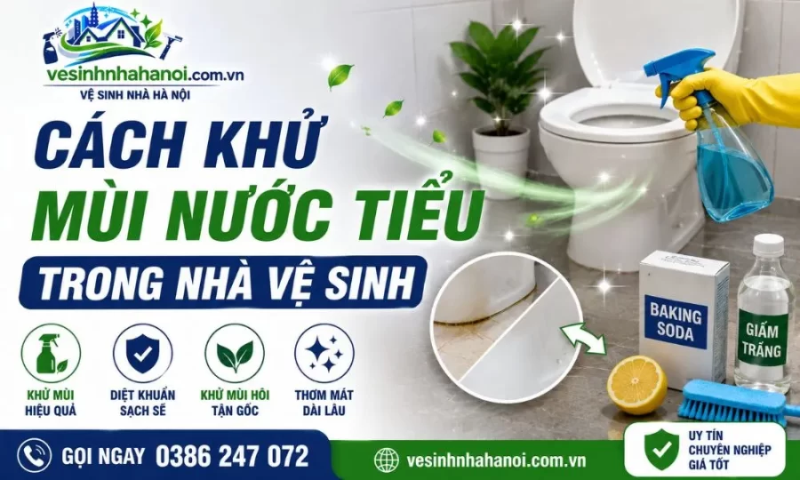 Cách khử mùi nước tiểu trong nhà vệ sinh