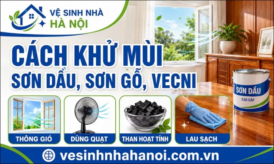 Cách khử mùi sơn dầu, sơn gỗ