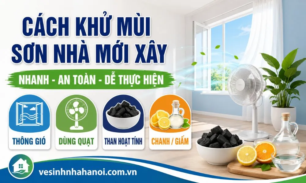 Cách khử mùi sơn nhà mới xây