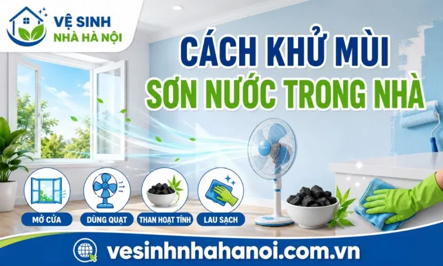 Cách khử mùi sơn nước trong nhà
