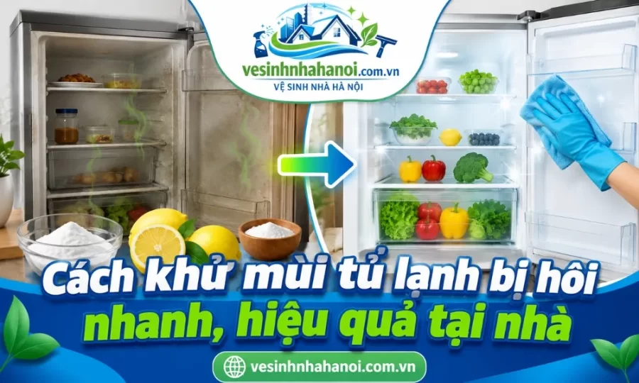 Cách khử mùi tủ lạnh bị hôi