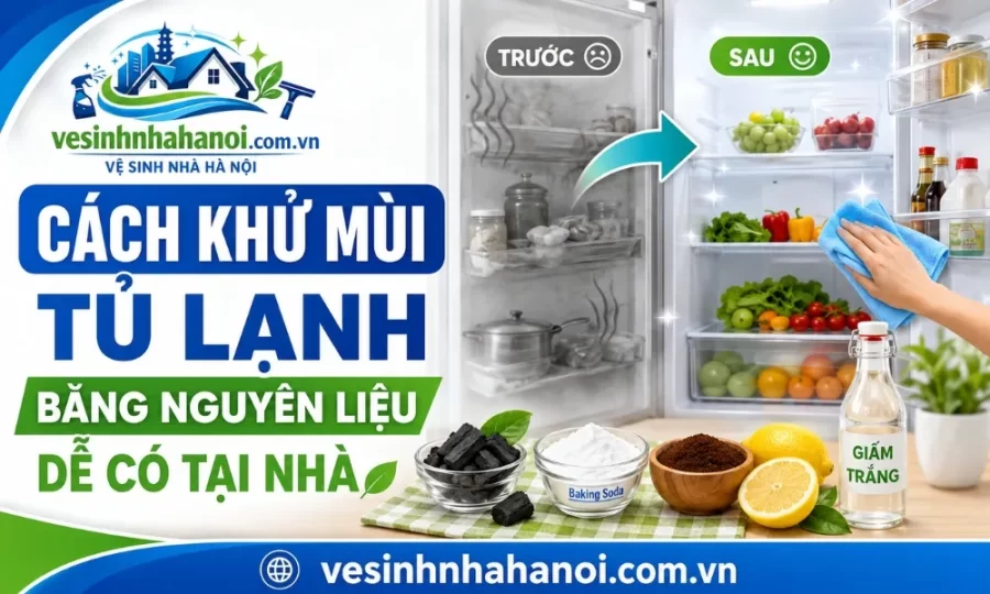 Cách khử mùi tủ lạnh tại nhà bằng nguyên liệu có sẵn